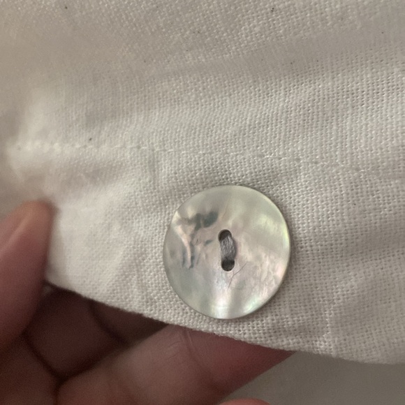 Preowned women’s Jones&Co  linen blend top 1 X tall - Picture 6 of 6